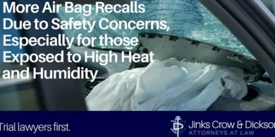 More Air Bag Recalls Due to Safety Concerns, Especially for those Exposed to High Heat and Humidity
